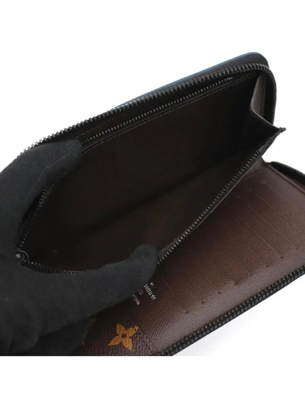 Louis Vuitton Monogram Zippy Wallet Vertical Blue